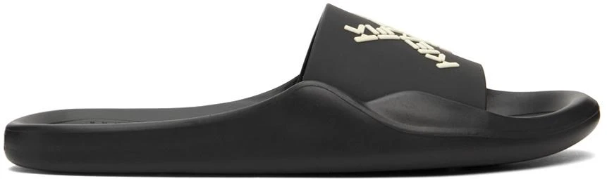 商品Kenzo|Black Sport Little X Flat Sandals,价格¥665,第1张图片