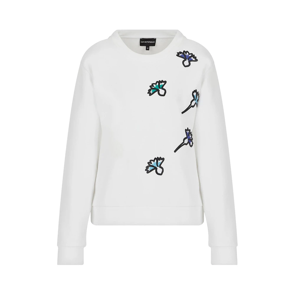 商品Emporio Armani|EMPORIO ARMANI白色女士卫衣/帽衫6K2M6J-2JYPZ-0100,价格¥1265,第1张图片