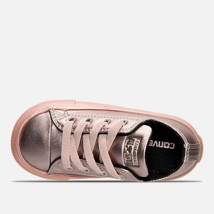 Girls' Toddler Converse Chuck Taylor All Star Ox Leather Metallic Casual Shoes 商品