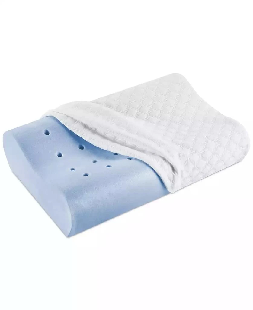 商品Therapedic Premier|Contour Comfort Gel Memory Foam Pillow, King, Exclusively at Macy’s,价格¥262,第5张图��片详细描述
