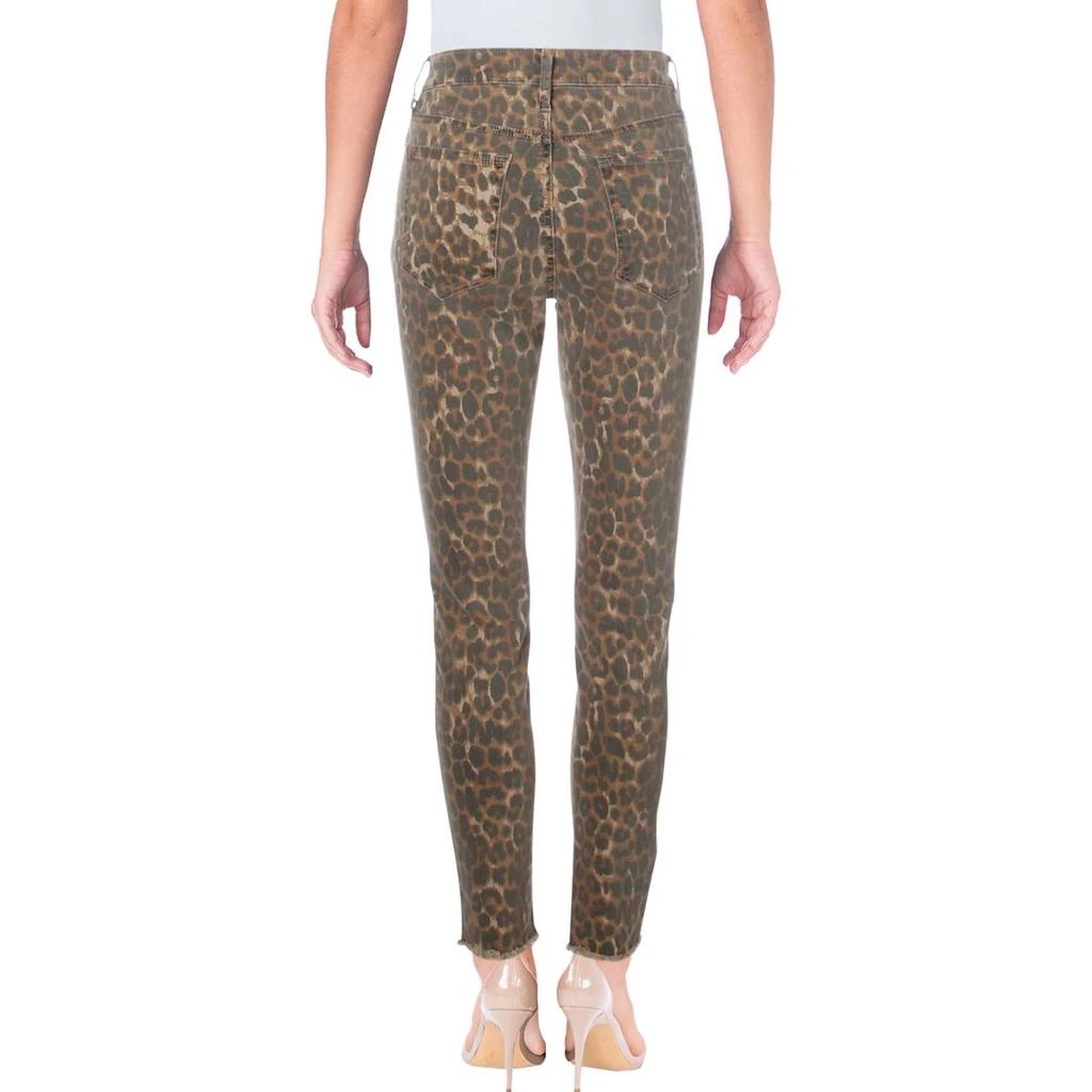 商品Sam Edelman|Sam Edelman Womens The Stiletto High Rise Animal Print Skinny Jeans,价格¥61,第2张图片详细描述