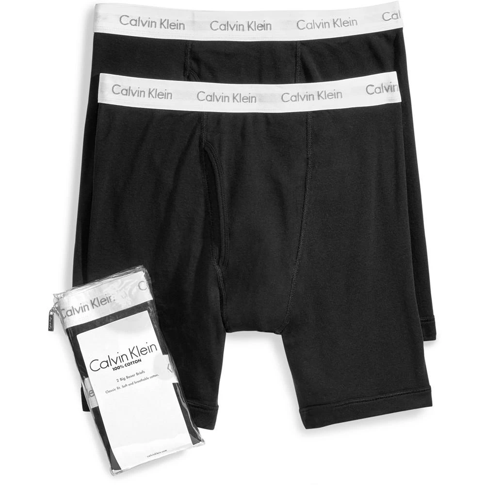 商品Calvin Klein|Men's Big & Tall Classic 2-Pack Boxer Briefs,价格¥295,第1张图片