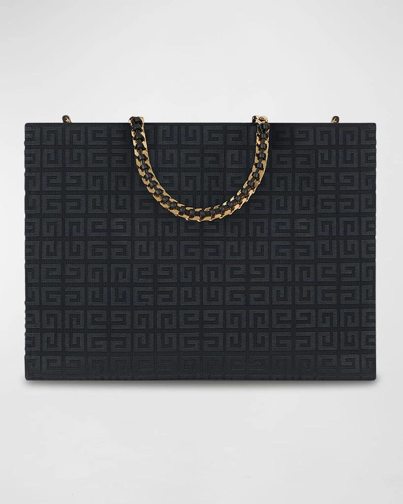 商品Givenchy|G-Tote Medium Shopping Bag in 4G Logo Canvas with Chain Handles,价格¥18186,第2张图片详细描述