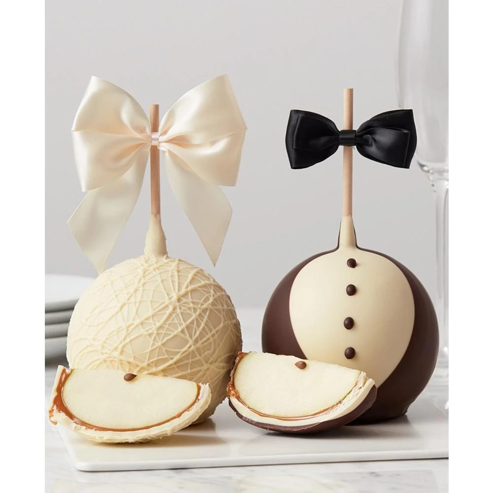 商品Mrs. Prindables|Bride and Groom Jumbo Caramel Apple Set,价格¥396,第1张图片