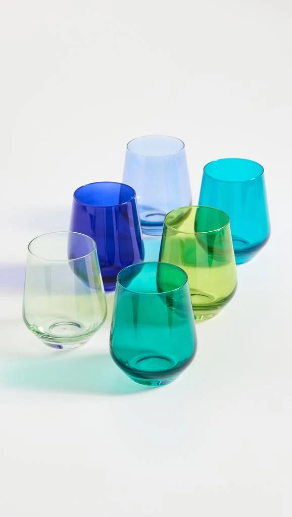 商品Estelle Colored Glass|Estelle 有色玻璃 无柄套装 6 件装,价格¥1274,第4张图片详细描述
