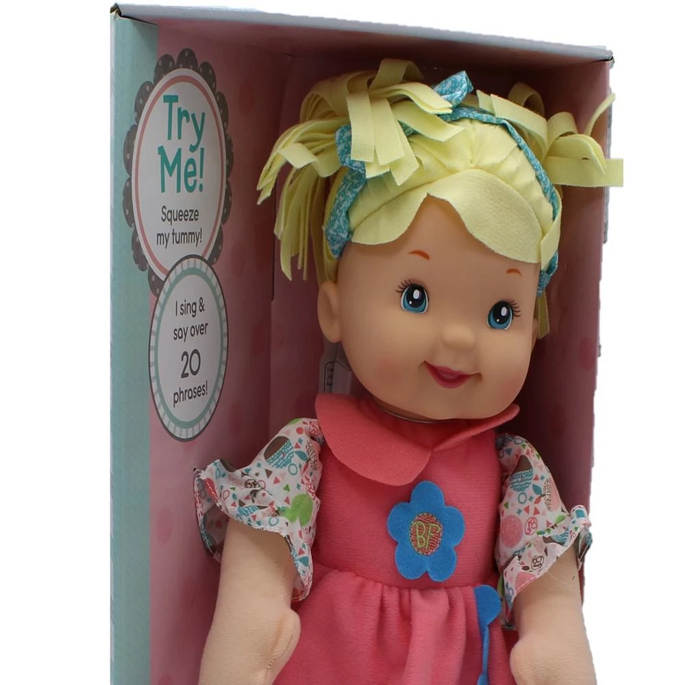 Goldberger Doll 15" Little Talker Doll Blonde with Coral Dress 商品