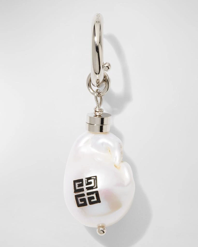 商品Givenchy|x Josh Smith Men's 4G Pearl Hoop Earring,价格¥2483,第1张图片