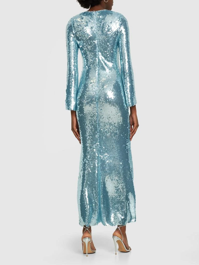 商品Self Portrait|Sequined Jersey Midi Dress,价格¥3206,第2张图片详细描述
