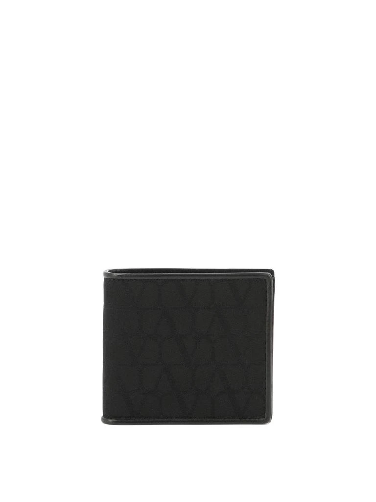 商品Valentino|Wallet In Toile Iconographe Technical Fabric Wallets & Card Holders Black,价格¥1207,第1张图片