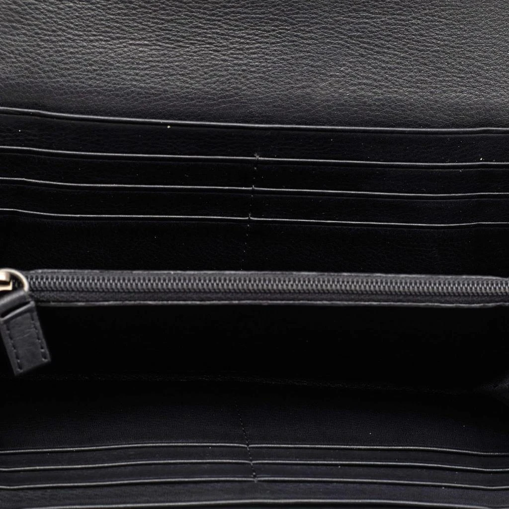 商品[二手商品] Givenchy|Givenchy Black Patent and Leather Flap Continental Wallet,价格¥1045,第2张图片详细描述