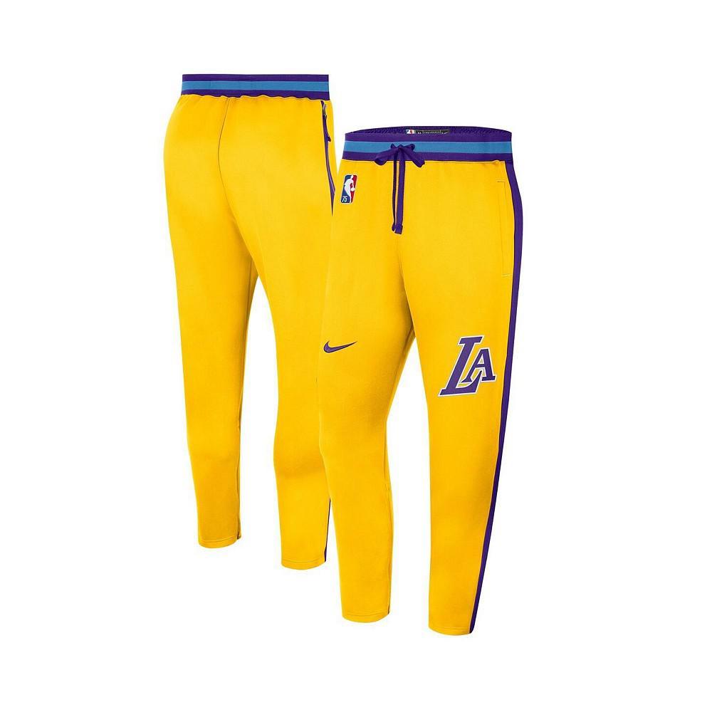 商品NIKE|Men's Gold Los Angeles Lakers 2021/22 City Edition Therma Flex Showtime Pants,价格¥859,第1张图片