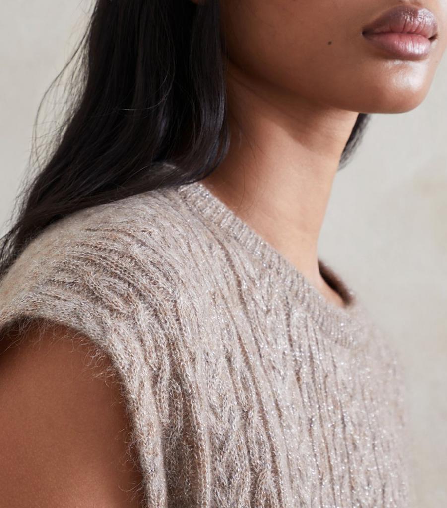 Knitted Sweater Vest商品第3张图片规格展示
