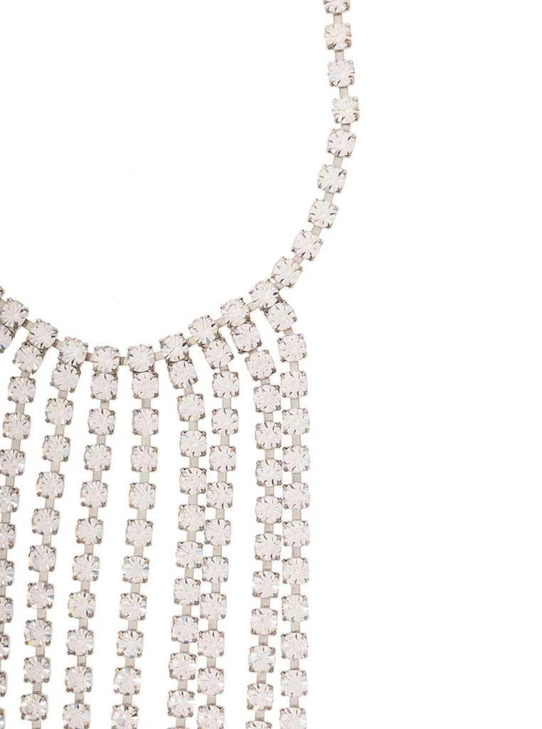 商品FORTE_FORTE|Forte_Forte White Crystals Collier With Asymmetric Pendants In Brass Woman,价格¥1726,第2张图片详细描述