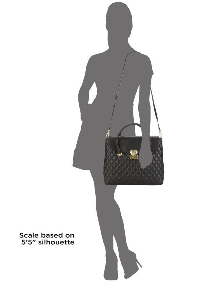 商品Moschino|Quilted Satchel,价格¥1062,第3张图片详细描述