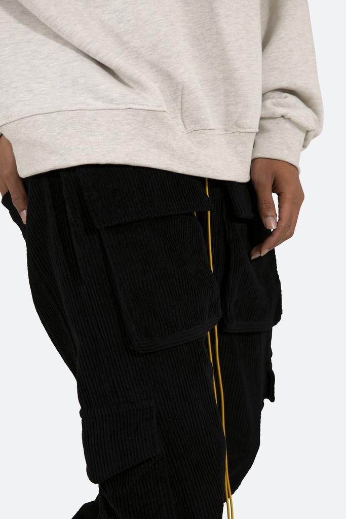 Corduroy Snap II Cargo Pants - Black商品第9张图片规格展示