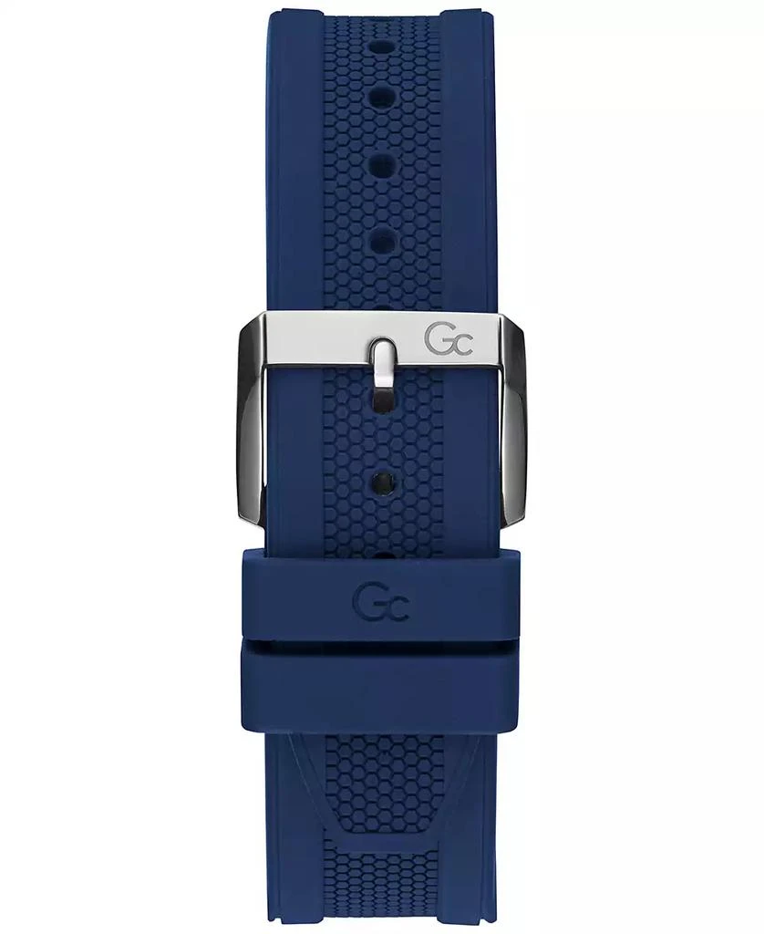 商品GUESS|Gc Audacious Men's Swiss Silver-Tone Stainless Steel Strap Watch 44mm,价格¥3366,第3张图片详细描述