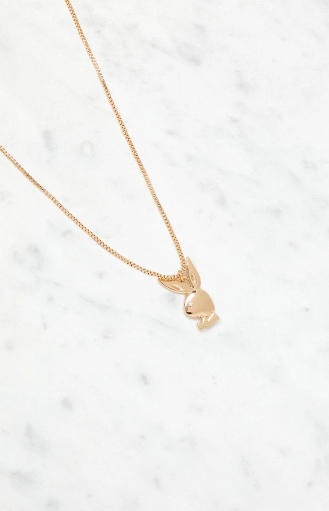 商品Playboy|By PacSun Gold Simple Bunny Necklace,价格¥74,第4张图片详细描述