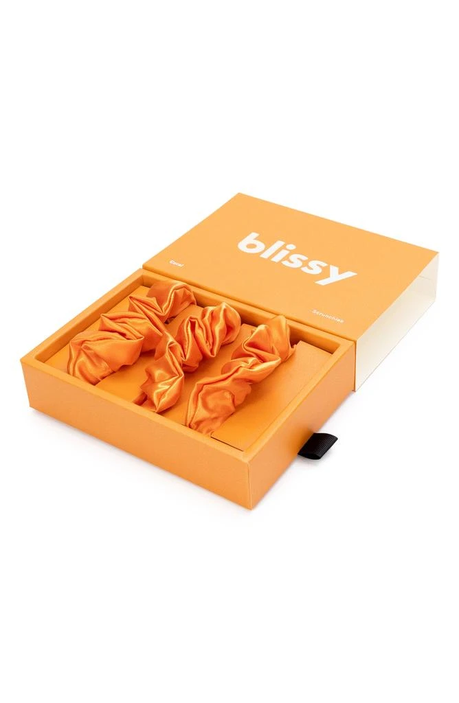 商品BLISSY|3-Pack Silk Scrunchies,价格¥226,第2张图片详细描述