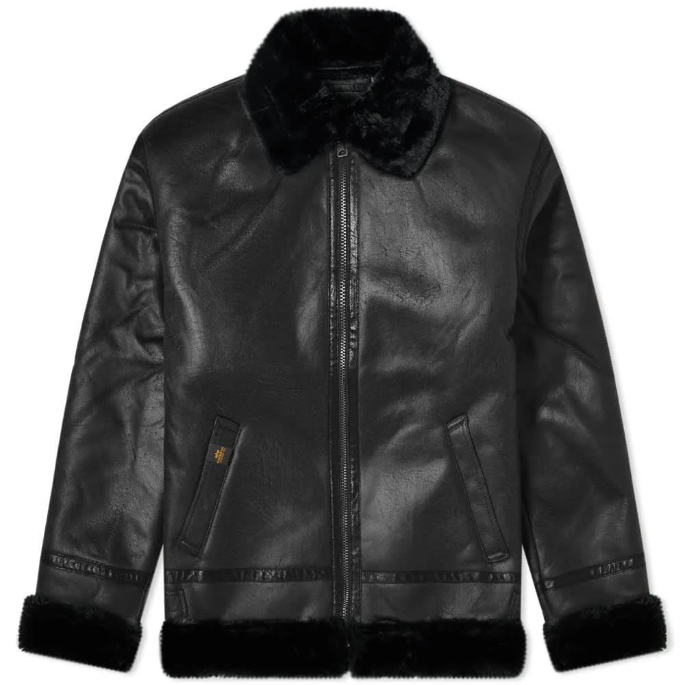 商品Alpha Industries|Alpha Industries B3 Faux Leather Flight Jacket,价格¥1561,第1张图片