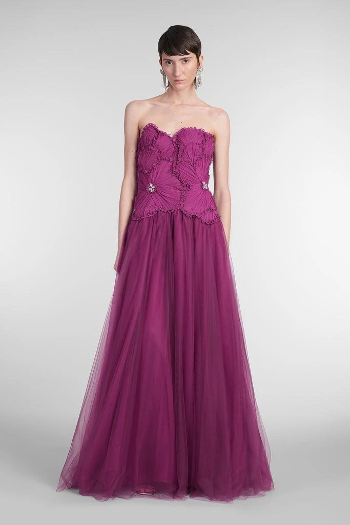 商品Costarellos|Edra Dress Woman In Viola Polyamide,价格¥15692,第1张图片