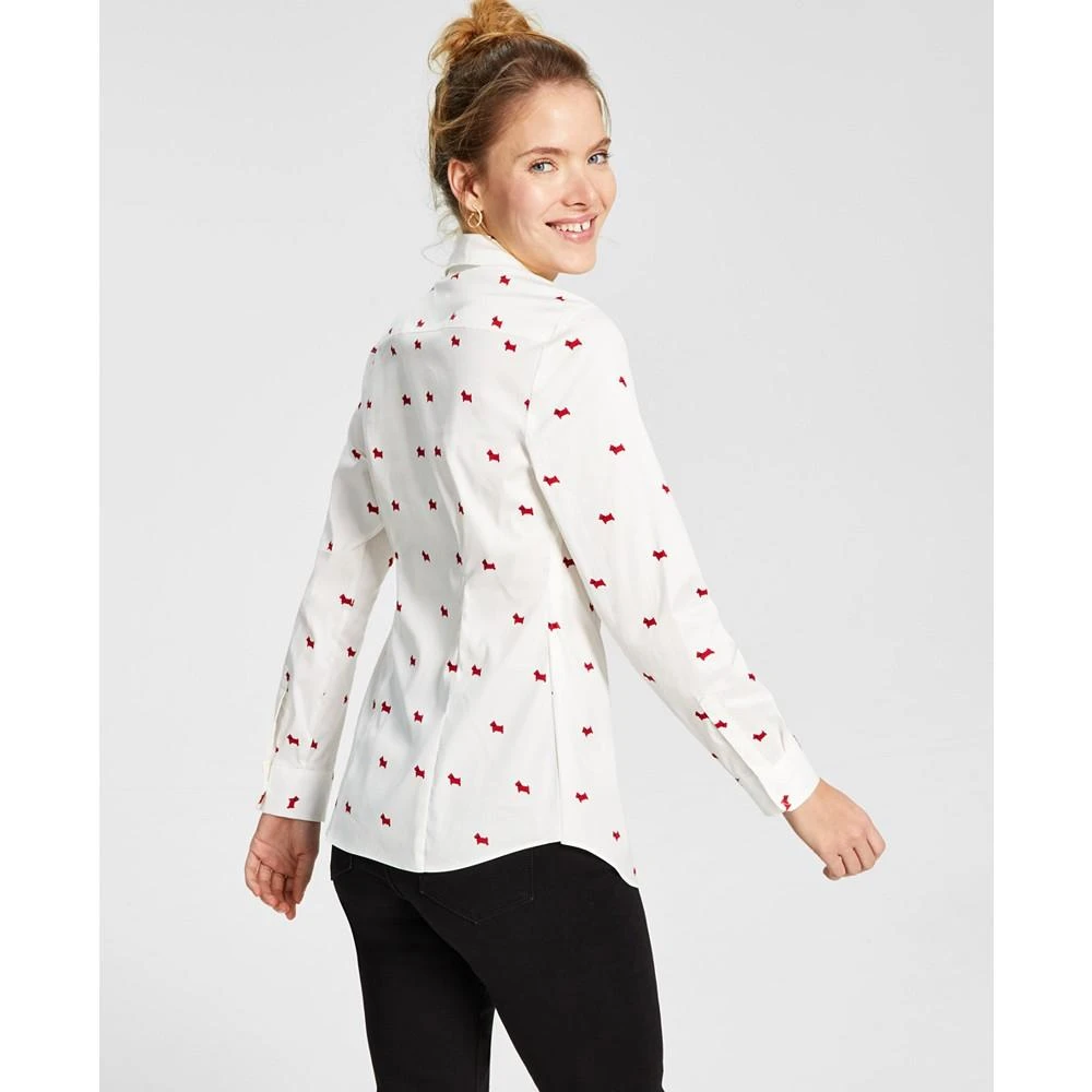 商品Charter Club|Women's Dog-Print Embellished Shirt, Created for Macy's,价格¥129,第2张图片详细描述