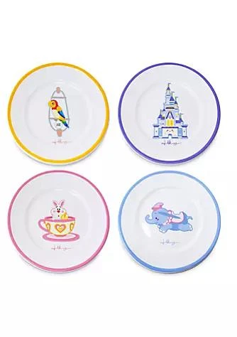 商品Disney|Disney Parks Fantasyland Tiki Room Dumbo Plate Set by Jerrod Maruyama New,价格¥242,第1张图片