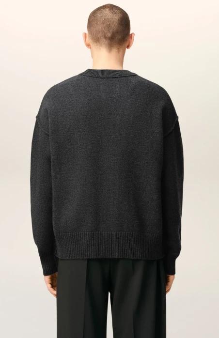 【秋冬新品】AMI 男女同款美利奴羊毛毛衣 爱心圆领上衣（香港仓发货） 商品