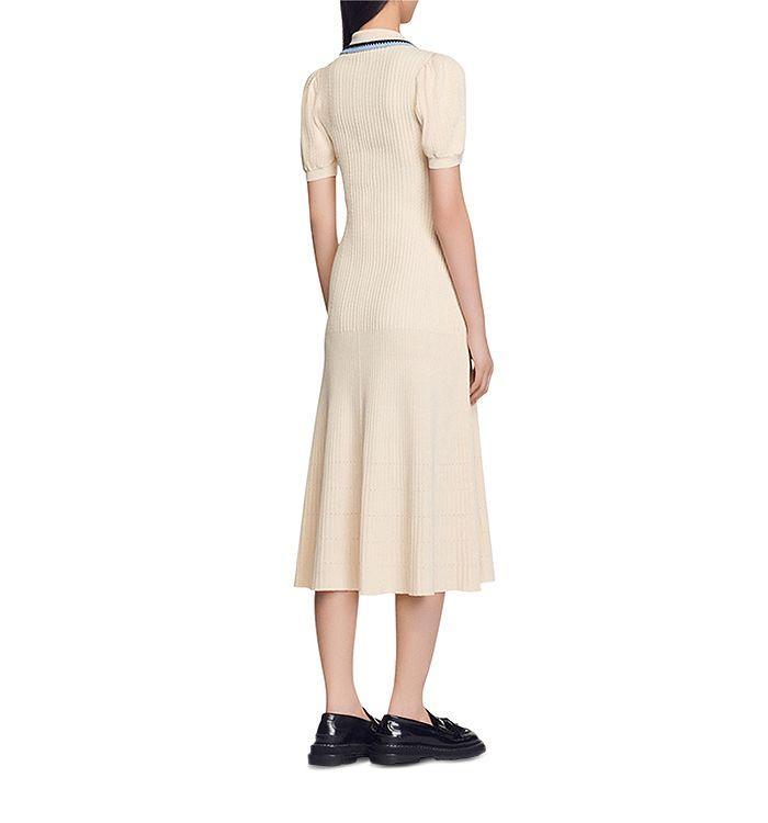 商品Sandro|Florine Knit Midi Dress,价格¥1829,第4张图片详细描述