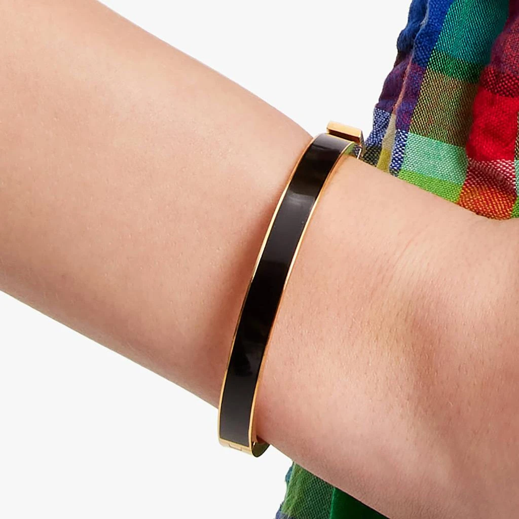 商品Kate Spade|Kate Spade New York Idiom 'Little Black Bangle' Gold-Plated Bangles,价格¥523,第2张图片详细描述