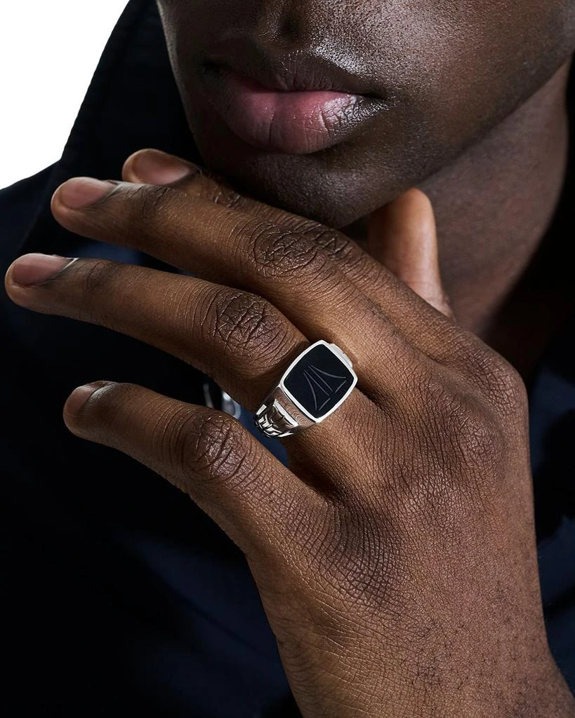 Sterling Silver Onyx Signet Ring 商品