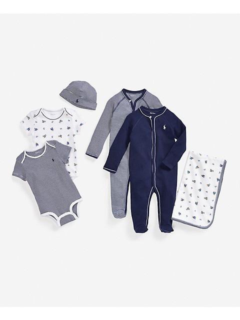 商品Ralph Lauren|Baby Boy's Two-Piece Bodysuit Set,价格¥351,第5张图片详细描述