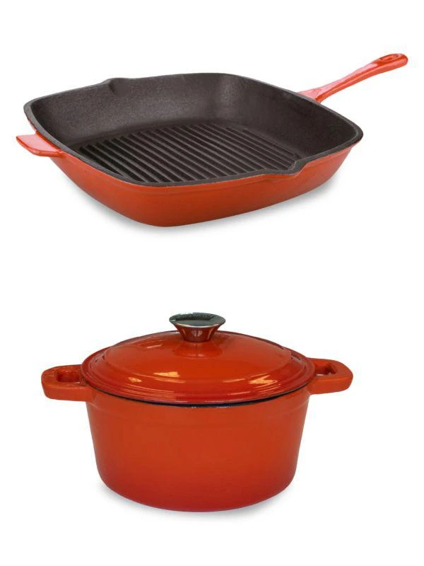 商品BergHOFF|Neo 3-Piece Dutch Oven & Grill Pan Set,价格¥1585,第1张图片详细描述