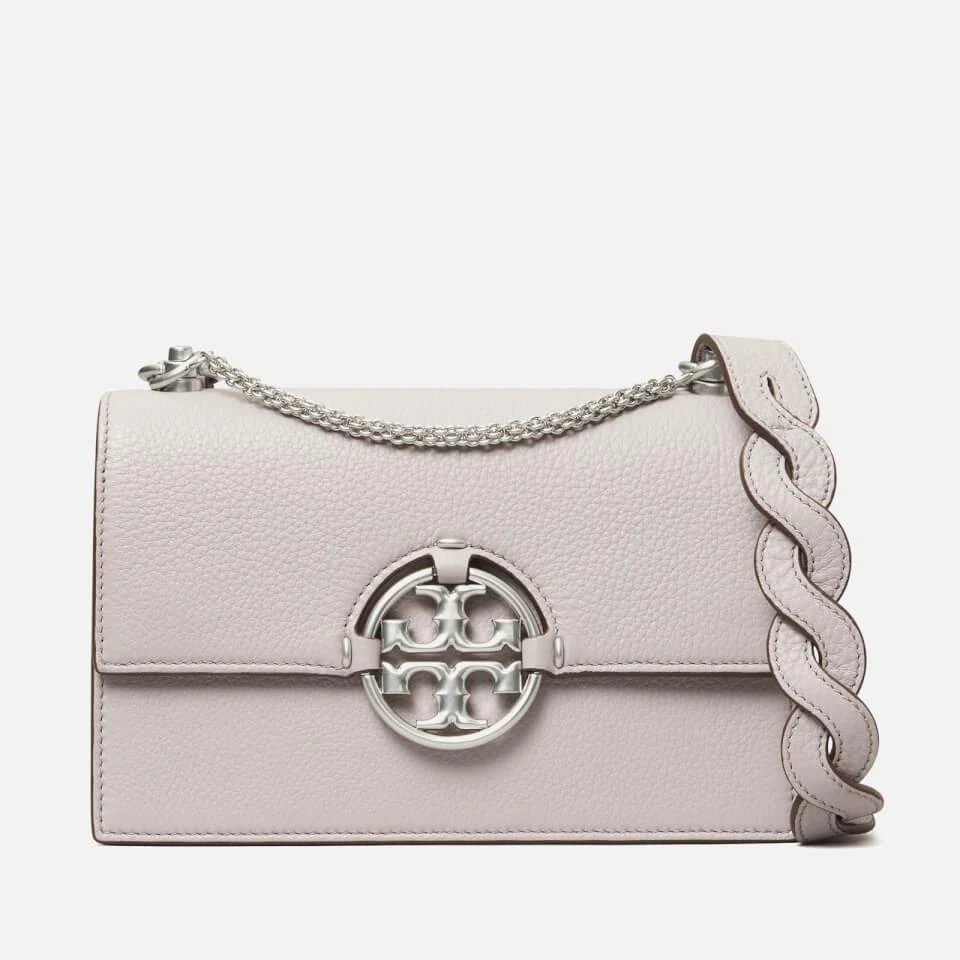 商品Tory Burch|Tory Burch Women's Miller Small Flap Shoulder Bag - Bay Gray,价格¥2252,第1张图片