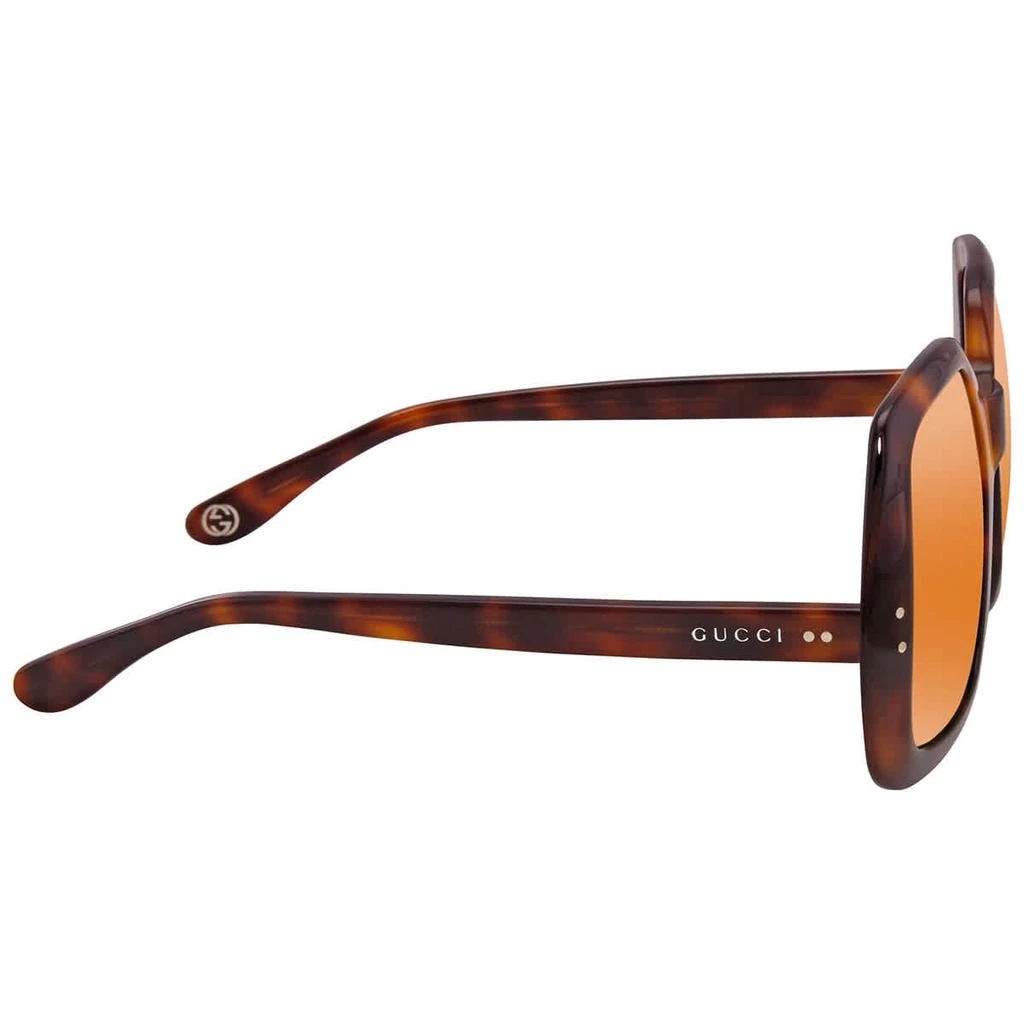 商品Gucci|Gucci Orange Irregular Ladies Sunglasses GG0625S 004 58,价格¥1062,第3张图片详细描述