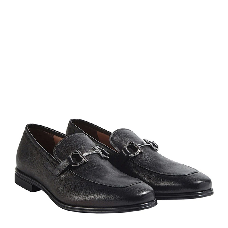 Salvatore Ferragamo 菲拉格慕 男士黑色小牛皮乐福鞋 02-C041-726482 商品