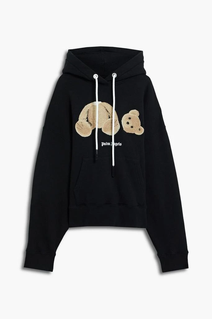 商品Palm Angels|Oversized embroidered French cotton-terry hoodie,价格¥3914,第1张图片