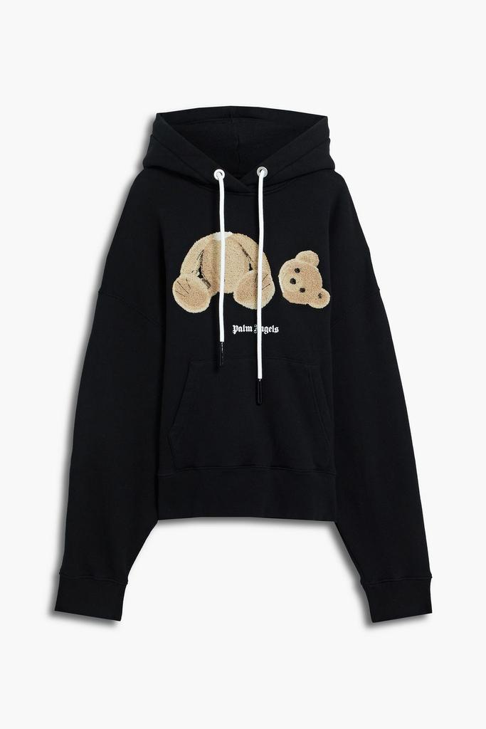 商品Palm Angels|Oversized embroidered French cotton-terry hoodie,价格¥3793,第1张图片