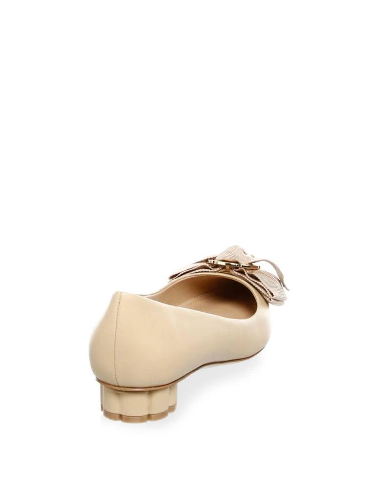商品Salvatore Ferragamo|Talla Bow Leather Flats,价格¥1861,第2张图片详细描述