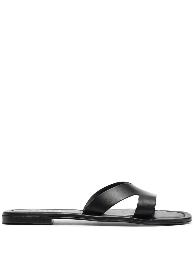 商品Kenzo|Kenzo Women's Black Leather Sandals,价格¥2925,第1张图片