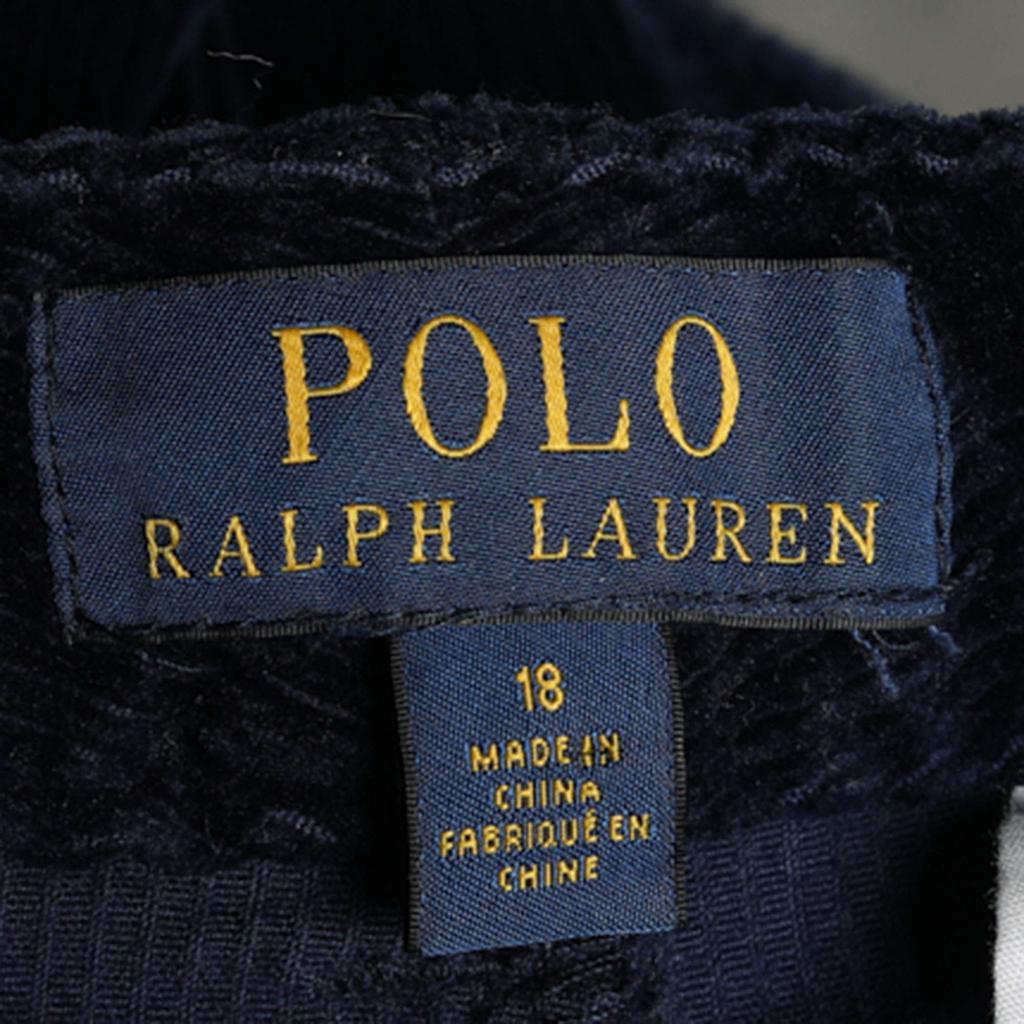 商品[二手商品] Ralph Lauren|Polo Ralph Lauren Navy Blue Corduroy Straight Fit Trousers XL,价格¥758,第6张图片详细描述