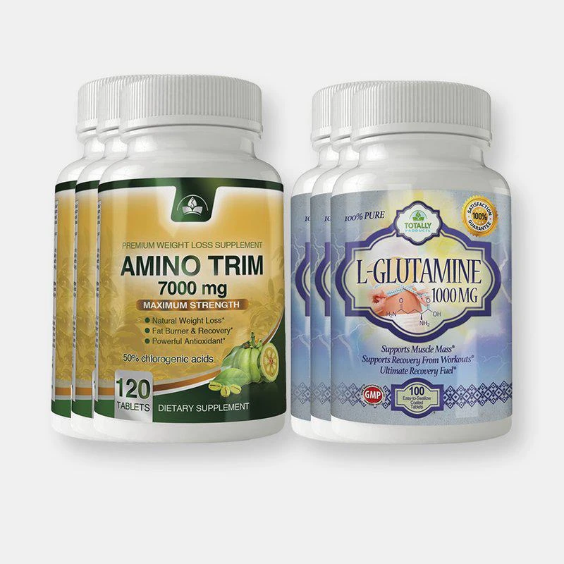 商品Totally Products|Amino Trim and L-Glutamine Combo Pack,价格¥466,第1张图片