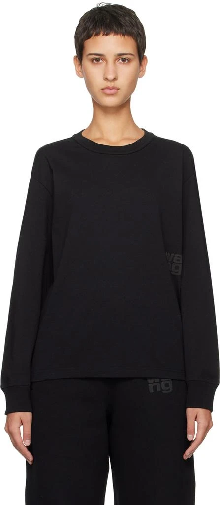 商品Alexander Wang|Black Puff Long Sleeve T-Shirt,价格¥1588,第1张图片