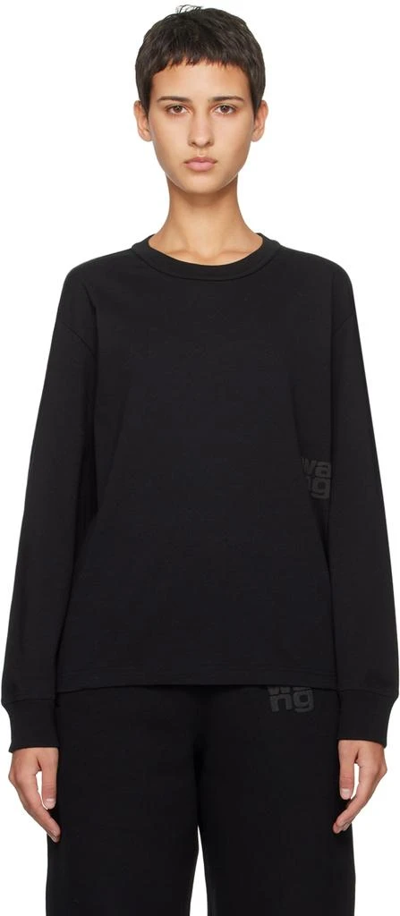 商品Alexander Wang|Black Puff Long Sleeve T-Shirt,价格¥1376,第1张图片