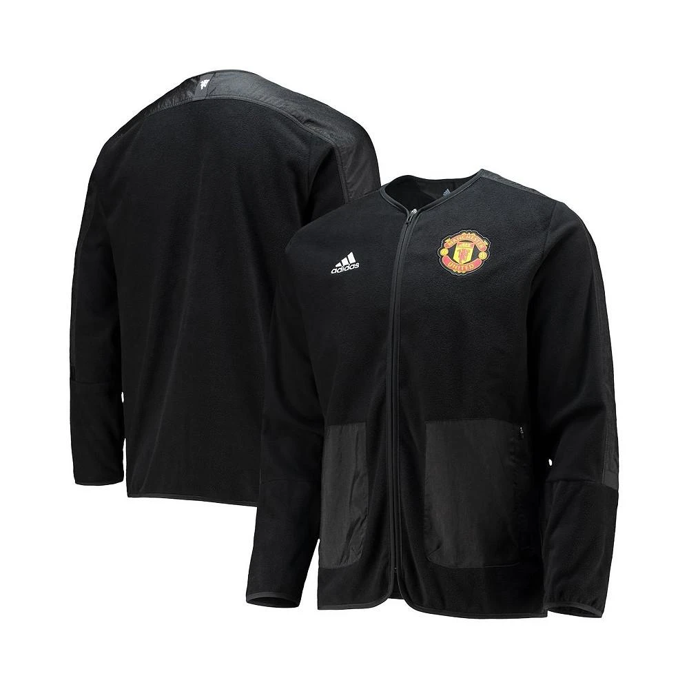 商品Adidas|Men's Black Manchester United Travel Mid-Layer Full-Zip Jacket,价格¥546,第1张图片