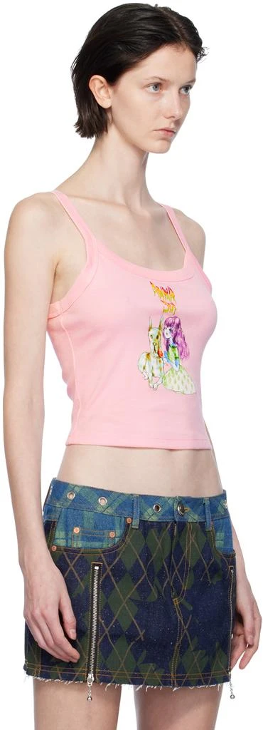 商品Anna Sui|Pink Graphic Tank Top,价格¥584,第2张图片详细描述