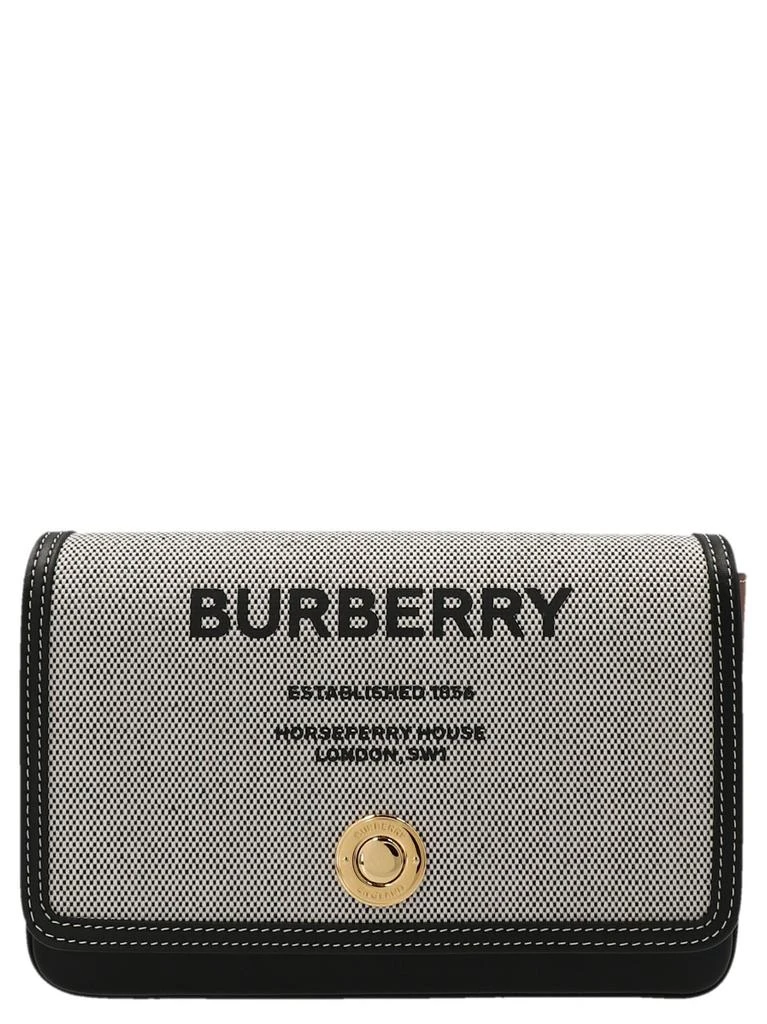 商品Burberry|Burberry Logo Printed Foldover Crossbody Bag,价格¥5211,第1张图片