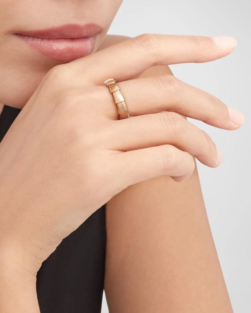 商品BVLGARI|Serpenti Viper Wedding Band Ring in 18k Rose Gold, EU 49 / US 4.75,价格¥14268,第2张图片详细描述