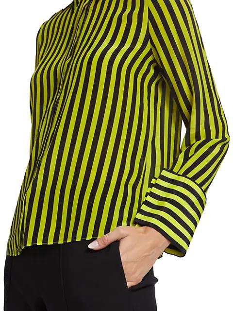 Willa Striped Silk Blouse商品第6张图片规格展示