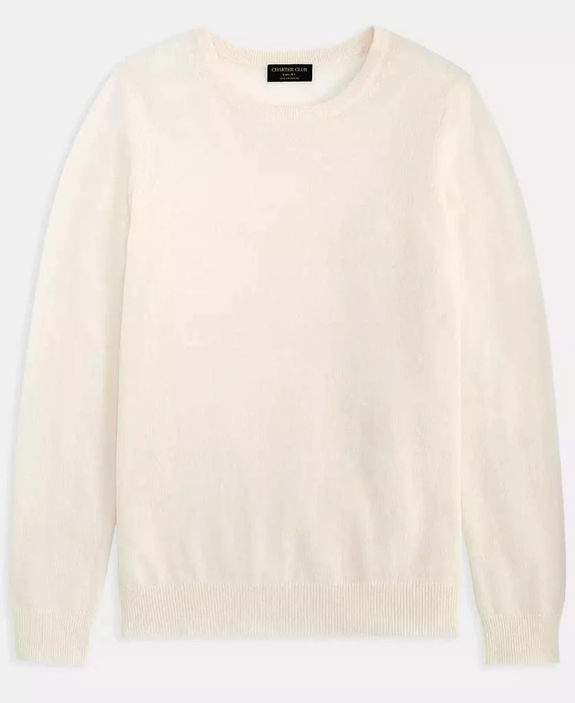 商品Charter Club|Women's Long-Sleeve 100% Cashmere Crewneck Sweater, PXS-3X, Macy's Exclusive,价格¥516,第3张图片详细描述