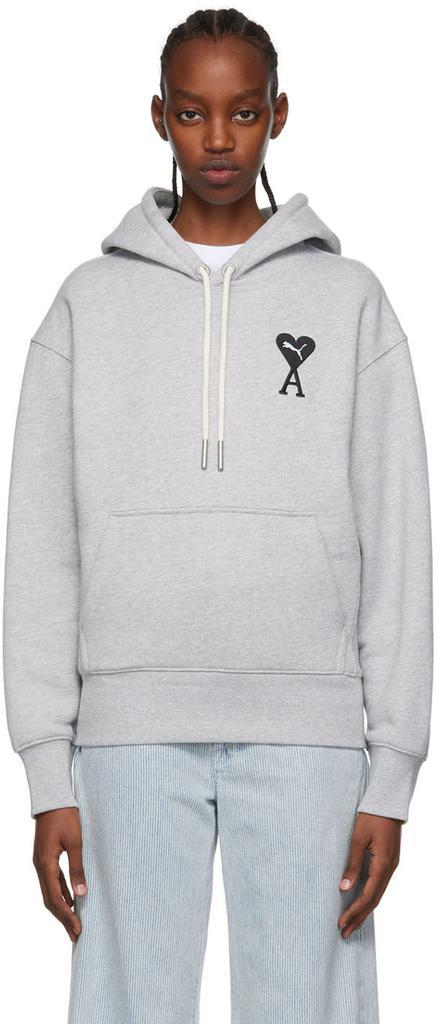 商品AMI|Gray Puma Edition Cotton Hoodie,价格¥1370,第1张图片